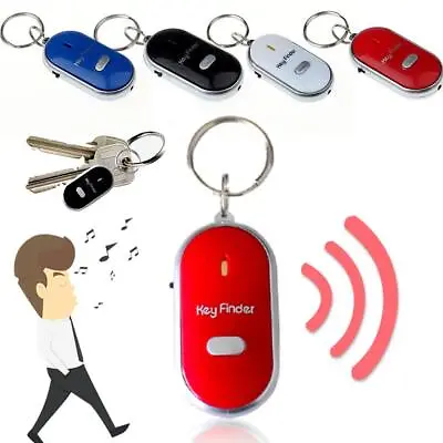 £2.99 • Buy Whistle Key Finder Locator Remote Chain Lost LED Sonic Torch Flashing Beeping UK