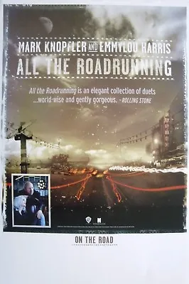 MARK KNOPFLER & EMMYLOU HARRIS  ALL THE ROADRUNNING  U.S. PROMO POSTER (Small) • £15.39