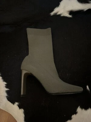 $8.64 • Buy Zara Olive Sock Tight Boots 38