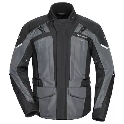 Tourmaster Transition Series 5 Mens Motorcycle Jacket Black/Gun MD • $153.60