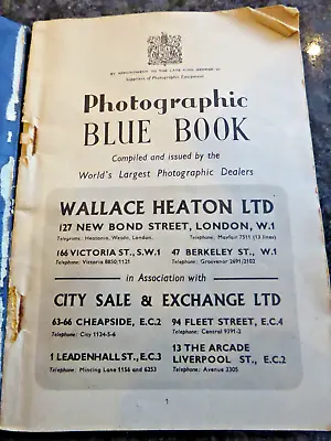 Wallace Heaton : Photographic Blue Book. Catalogue  Published May 1953 • £15