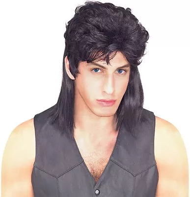 Mullet Wig Black Blonde Brown Mens Longhair Costume Adult Redneck Hillbilly. • $18.95