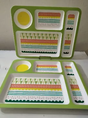 Set Of 2 Target Plastic Divided Plate Separated Lunch Tray  Easter  BPA Free • $5