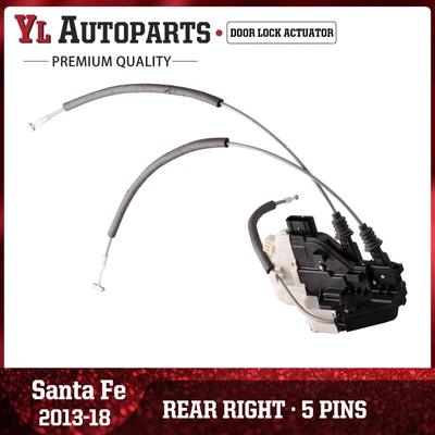 $52.50 • Buy Rear Right Passenger Door Lock Actuator For 13-19 Hyundai Santa Fe 81420-2W000