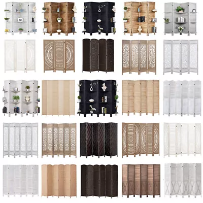 4/5/6/8 Panels Room Divider Folding Privacy Screens Wall Separator Living Room • $41.99