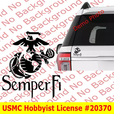 USMC Marines EGA The Eagle Globe And Anchor Vinyl Car Decal Semper Fi AY050 • $3.99