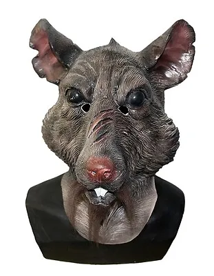 Rat Mask Splinter Ninja Turtles Animal Latex Sewer Fancy Dress Halloween Costume • $80.22