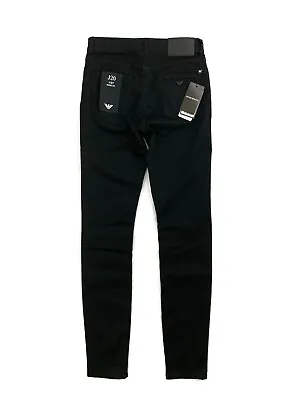 Emporio Armani J20 Jeans Skinny Fit - Black - W27 - RRP £140 - Brand New • $110.97