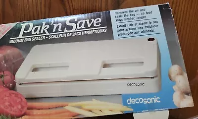 Vintage Decosonic Pak 'n Save Foodsaver Vacuum Sealer - Food Saving System • $10