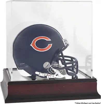 Chicago Bears Mahogany Logo Mini Helmet Display Case - Fanatics • $49.99