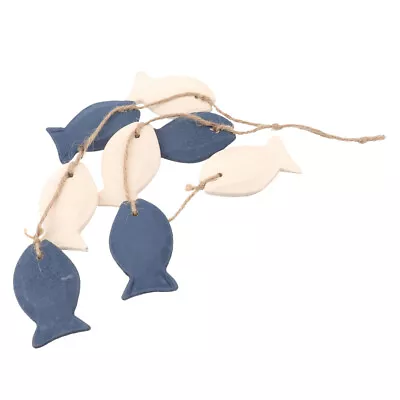  Mediterranean Hanging Decor Sculptures Home Ornament Small Fish • $10.68