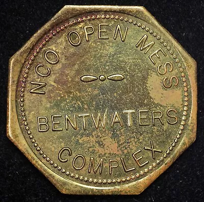 Suffolk County England Bentwaters Complex NCO Open Mess 50c Military Token 28mm • $23.95