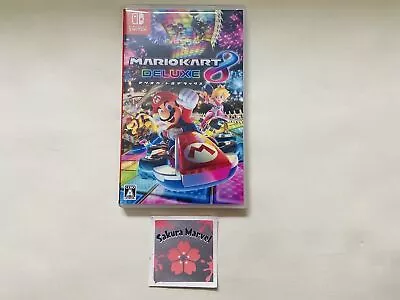 Nintendo Switch Mario Kart 8 Deluxe DX Japanese Game W/Box Japan Used Tested JP • $84.39