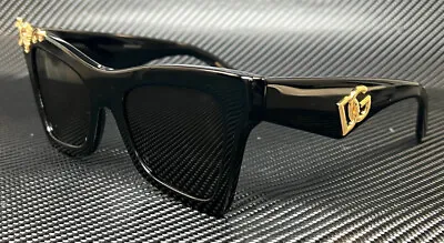 DOLCE & GABBANA DG4434 501 87 Black Dark Grey Women's 51 Mm Sunglasses • $149.99