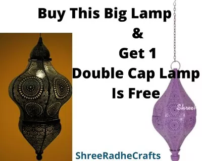 Moroccan Lantern Lamp Shades Lighting Turkish Hanging Lamp Hole Seljuks Pattern • $163.39