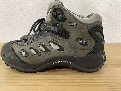 Womens Merrell Reflex 10596 Shale Leather Trail Hiking Shoes! Size 11 • $35