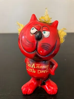 Vintage  I'm A Horny Little Devil  Figurine Japan Kitschy Humor 1970’s • $8