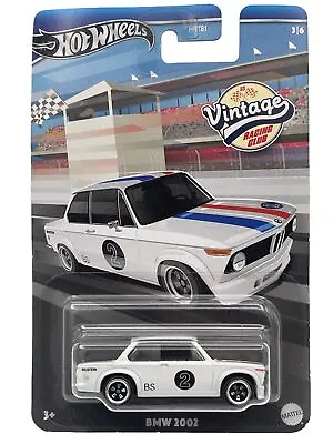 Hot Wheels 2024 HW Vintage Racing Club 3/6 White BMW 2002 • $7.96