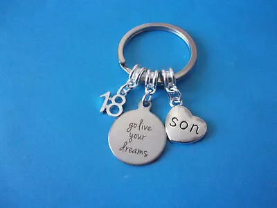 Son 18th Or 21st Birthday Keyring Gift Choose 18 OR 21 Son Keepsake Gift • £5.99