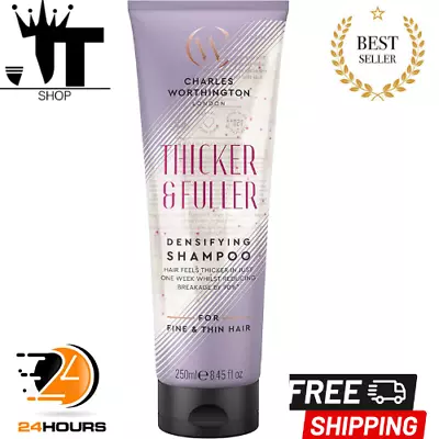 Charles Worthington Thicker And Fuller Densifying & Thickening Shampoo 250ml • £7.80