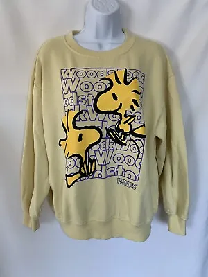 Peanuts Woodstock Yellow Sweatshirt Womens Size L • £14.45