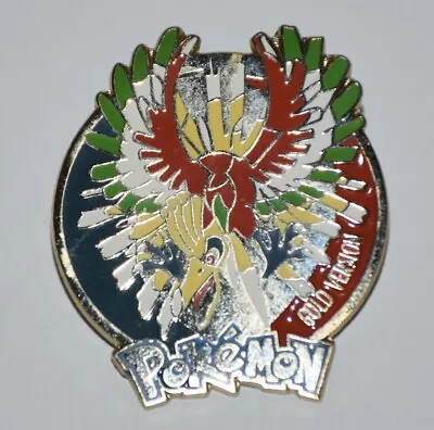 Pokemon Ho-Oh 1999 Gold Version Vintage Pin Badge IN GREAT CONDITION FREE POST • $59.99