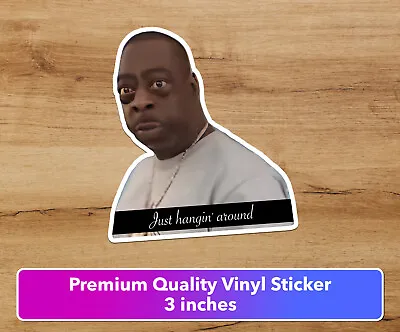 Just Hanging Around Funny TikTok Instagram Snap Meme Vinyl Decal Sticker 3in • $4.49