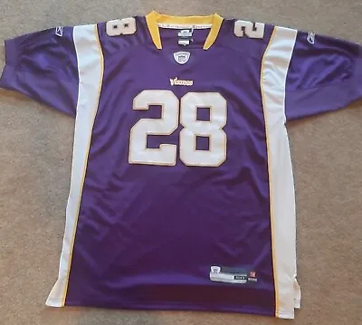 Adrian Peterson Reebok Jersey Minnesota Vikings NFL Equipment Authentic Sz 50 • $19.99