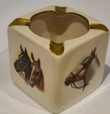 WADE 1950s HORSES CUBE ASHTRAY Cube Ashtrays 1959-c.1963 ~ Very Good Condition • £6.99