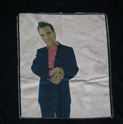 Vintage Morrissey Mozzer Shirt Mens XL Black Double Sided RARE Smiths Concert • $99.99