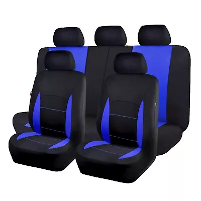 Car Seat Covers Universal Set Washable Polyester Split 40/60 50/50 Fit Airbag • $39.99