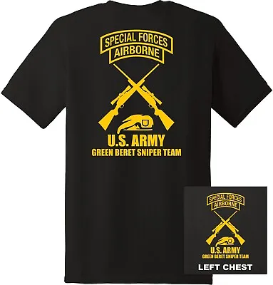 US Army - Special Forces Green Beret Sniper Team T-Shirt • $21.99