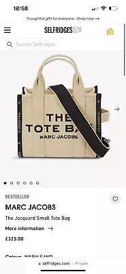 Marc Jacob’s Small Jacquard Tote Bag - Used Once • £220
