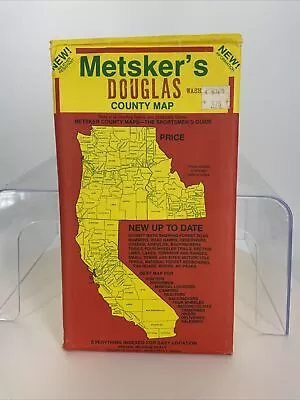 Metsker's Map Douglas County Washington 1980s The Sportsmen's Pocket Guide • $7.95