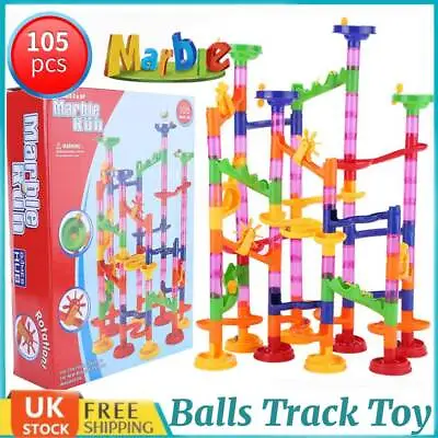 Marble Run Race Game Construction Building Blocks Toy STEM Educational Learning • £10.29