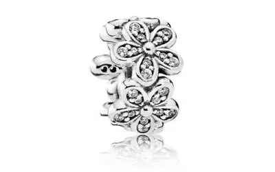 $23.99 • Buy New PANDORA Sterling Silver S925 ALE Dazzling Daisies Clear CZ Spacer Charm