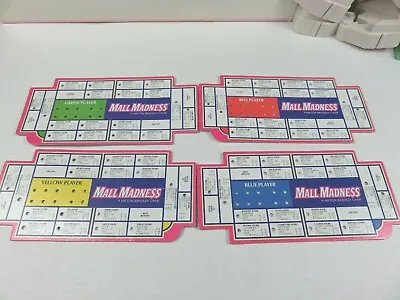 Mall Madness Board Game 1996 4 Player Board Replacements • $9.95