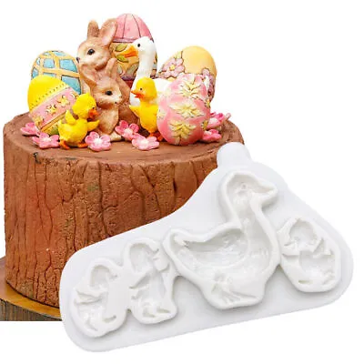 Ducklings Duck Silicone Mold Fondant Chocolate Sugarcraft Mold Cake Decorating • £10.36