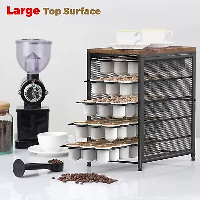 90 K Cup Holder Coffee Pod Storage Drawer 5 Tier Coffee Pod Stand Organizer Rack • $29.99