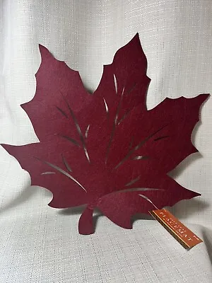 (2) Maple Leaf Placemat-Felt Reversible-Non-Slip-Heat Resistant Home And Dinner • $10
