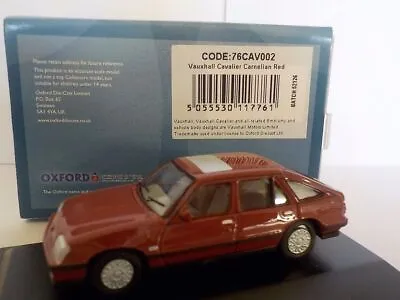 Vauxhall Cavalier - Red  Model Cars Oxford Diecast • £9.65