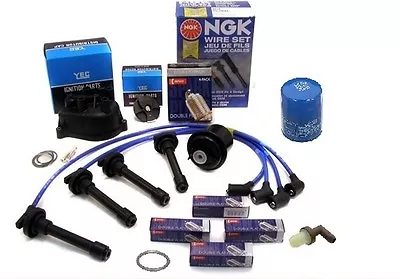 $115.38 • Buy Cap-Rotor-NGK Wires-Spark Plug-Oil-PCV- Tune Up Kit 1991 For Acura Integra GS