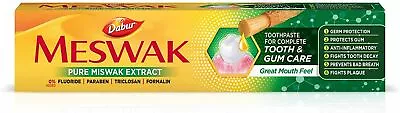 Dabur Meswak Herbal Toothpaste Fluoride Free Miswak 200g HerbsnSpiceit • £9.99