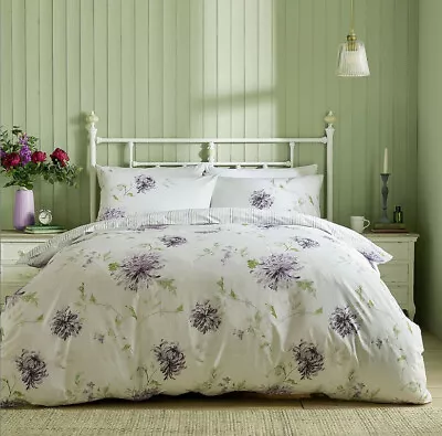 Laura Ashley Reversible Ninette Lavendar Superking Duvet Set Bnib • £59