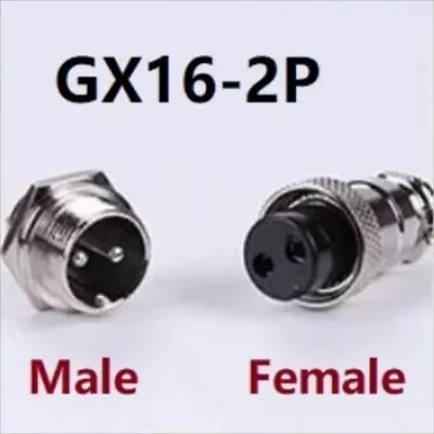 Aviation Plug 2345....9 Pin 16mm GX16 Metal Male Female Panel Cable Connector • £3.39