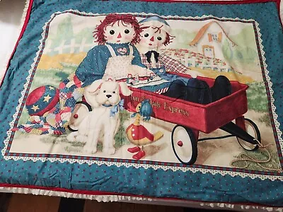 Rare Vintage Classic Raggedy Ann And Andy Nursery Crib Set • $99