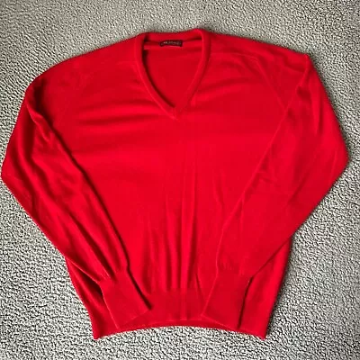 Vintage Highland Sweater Adult Extra Large XL Red Knit 70s V Neck Mens 1A • $28.75