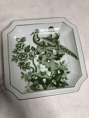 $12 • Buy ANTIQUE Andrea By Sadek Pheasant Plate In Green (8.5” X 8.5”)