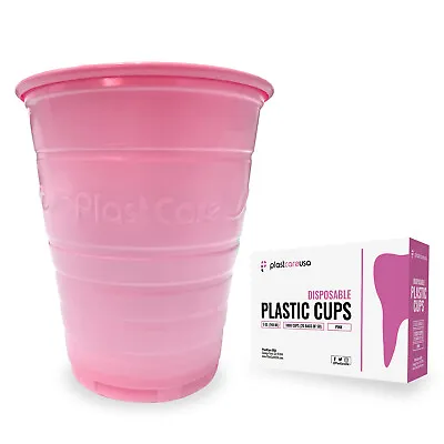 8000 Pink 5 Oz Dental Rinse Plastic Disposable Ribbed Drinking Bathroom Cups • $231.99