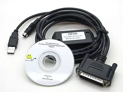 Mitsubishi PLC Cable USB SC09 MELSEC Full FX Or A PLC's • $34.95